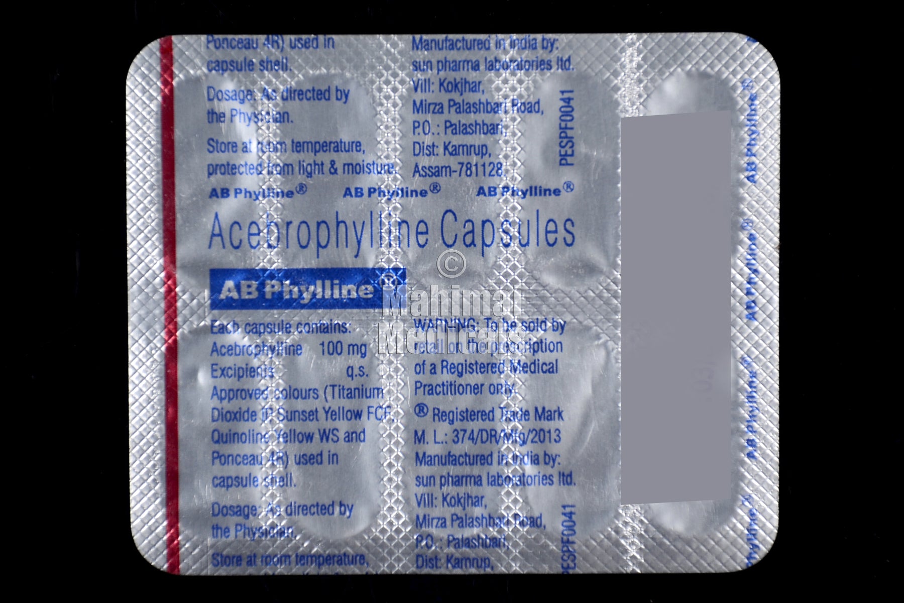 AB Phylline 100mg Capsule