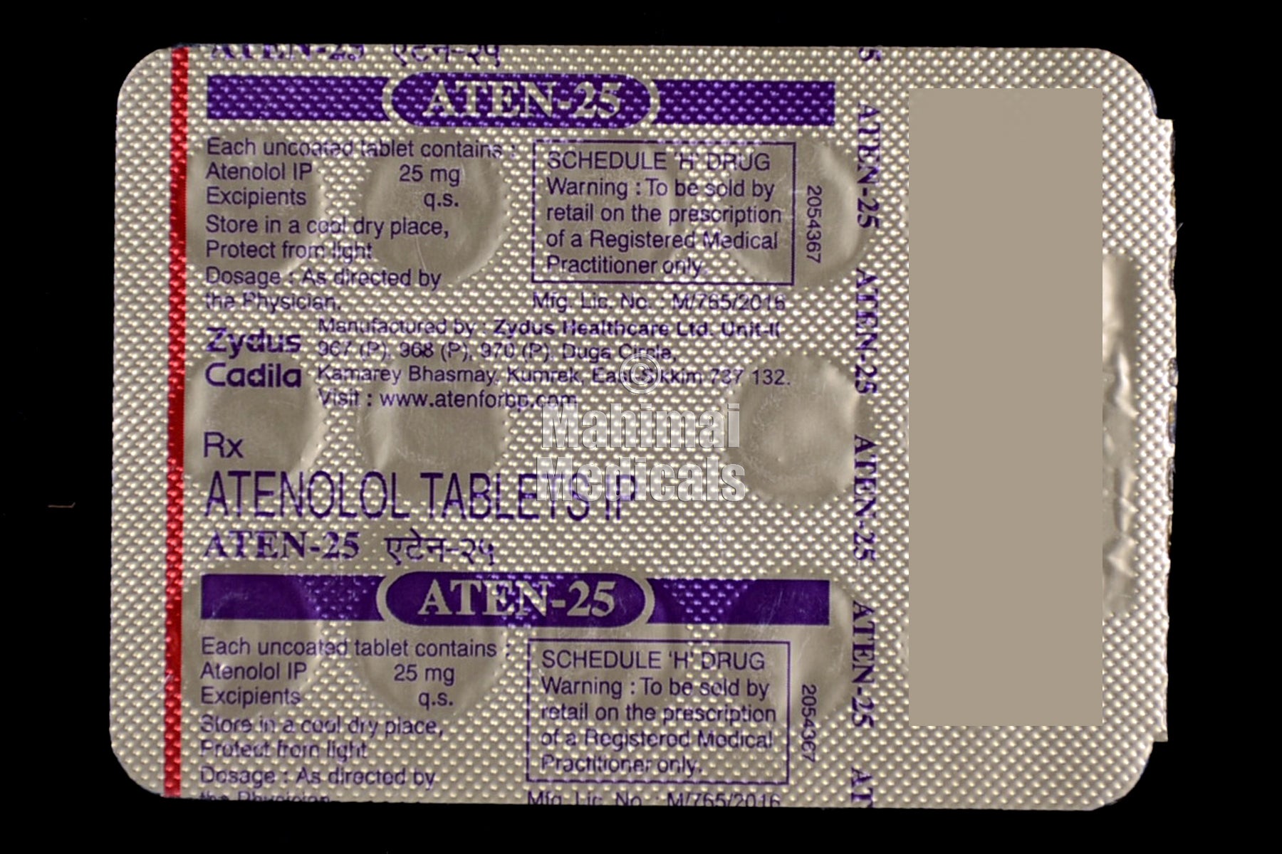 Aten 25 MG Tablet