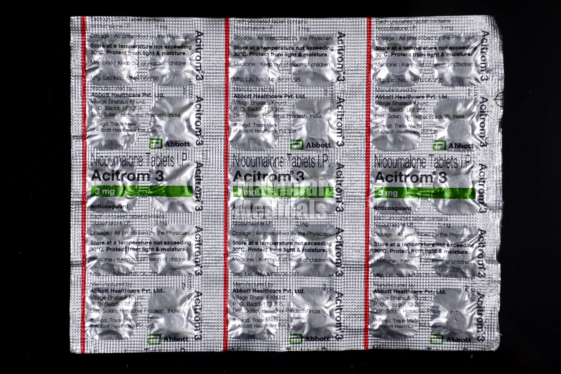Acitrom 3 mg Tablet