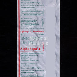 Alphadopa L 100 mg Tablet