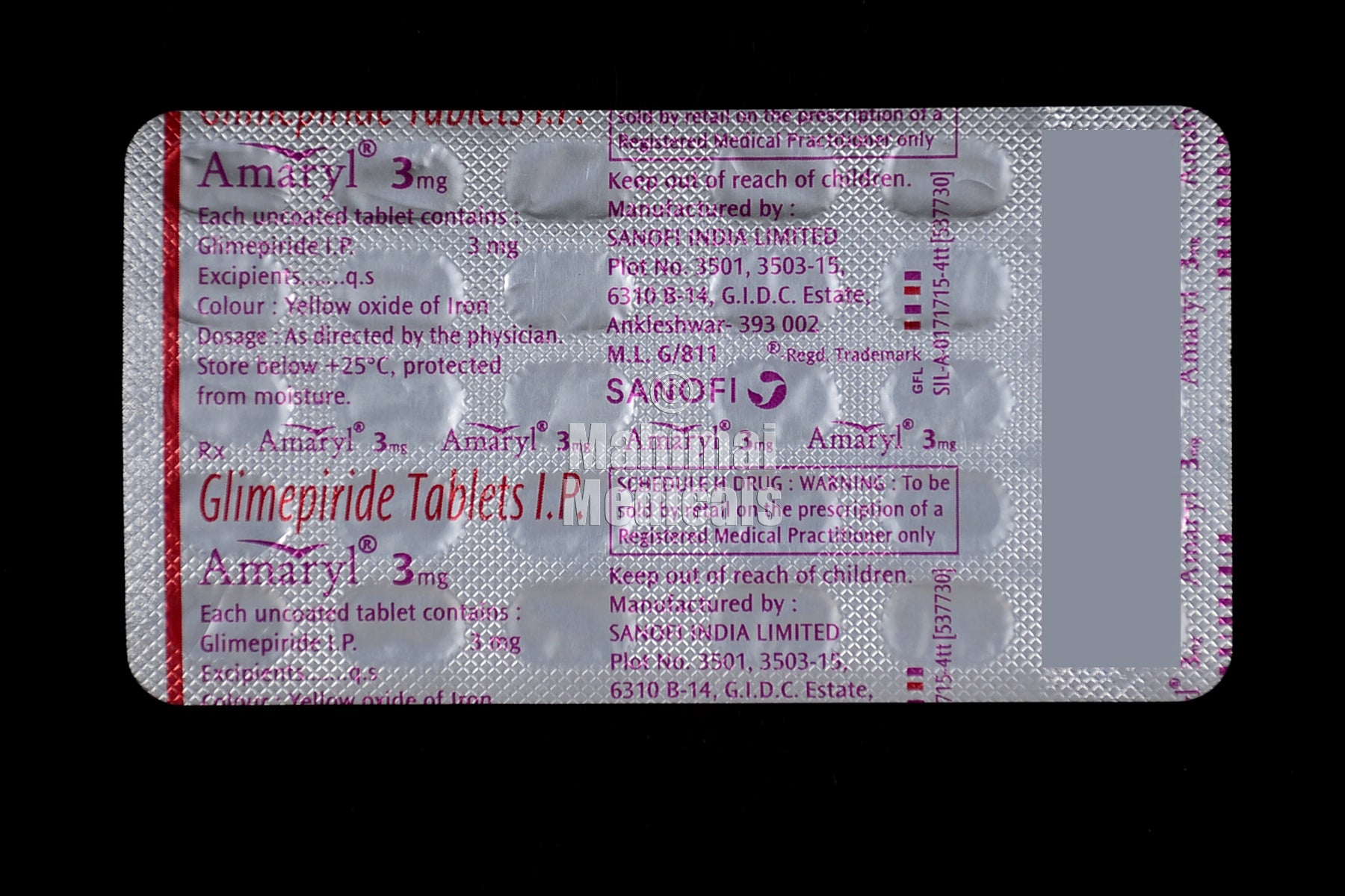 Amaryl 3 MG Tablet