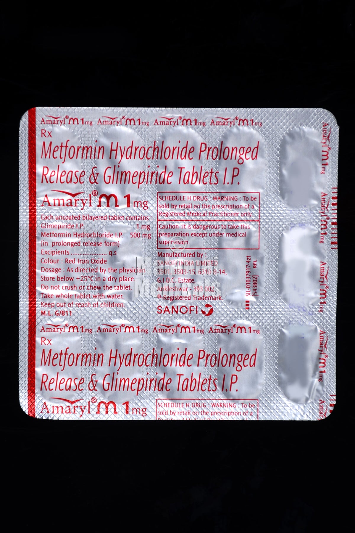 Amaryl M 1Mg Tablet Sr