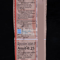 Anxit 0.25 MG Tablet