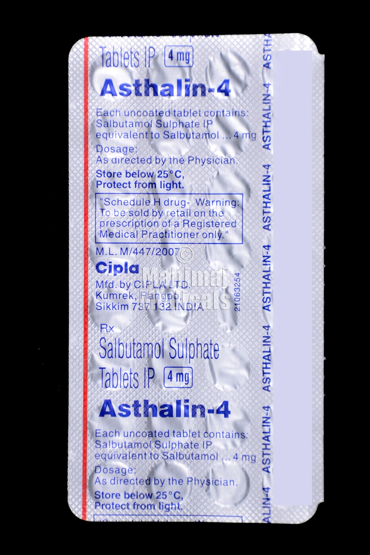 Asthalin 4 mg Tablet