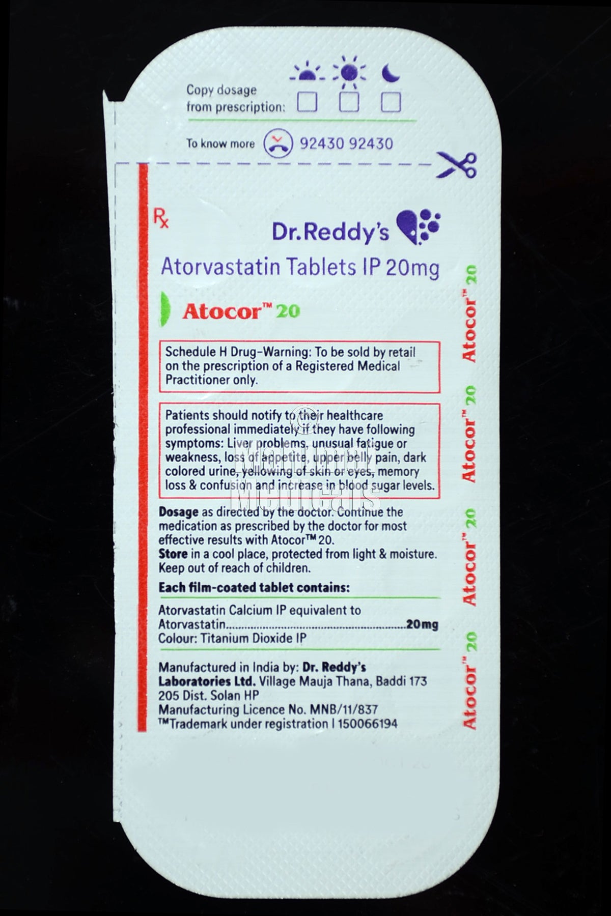 Atocor 20 MG Tablet