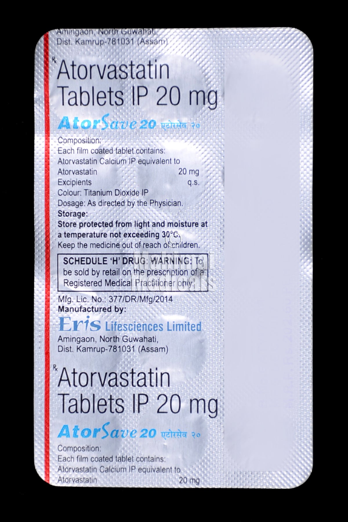 Atorsave 20 MG Tablet