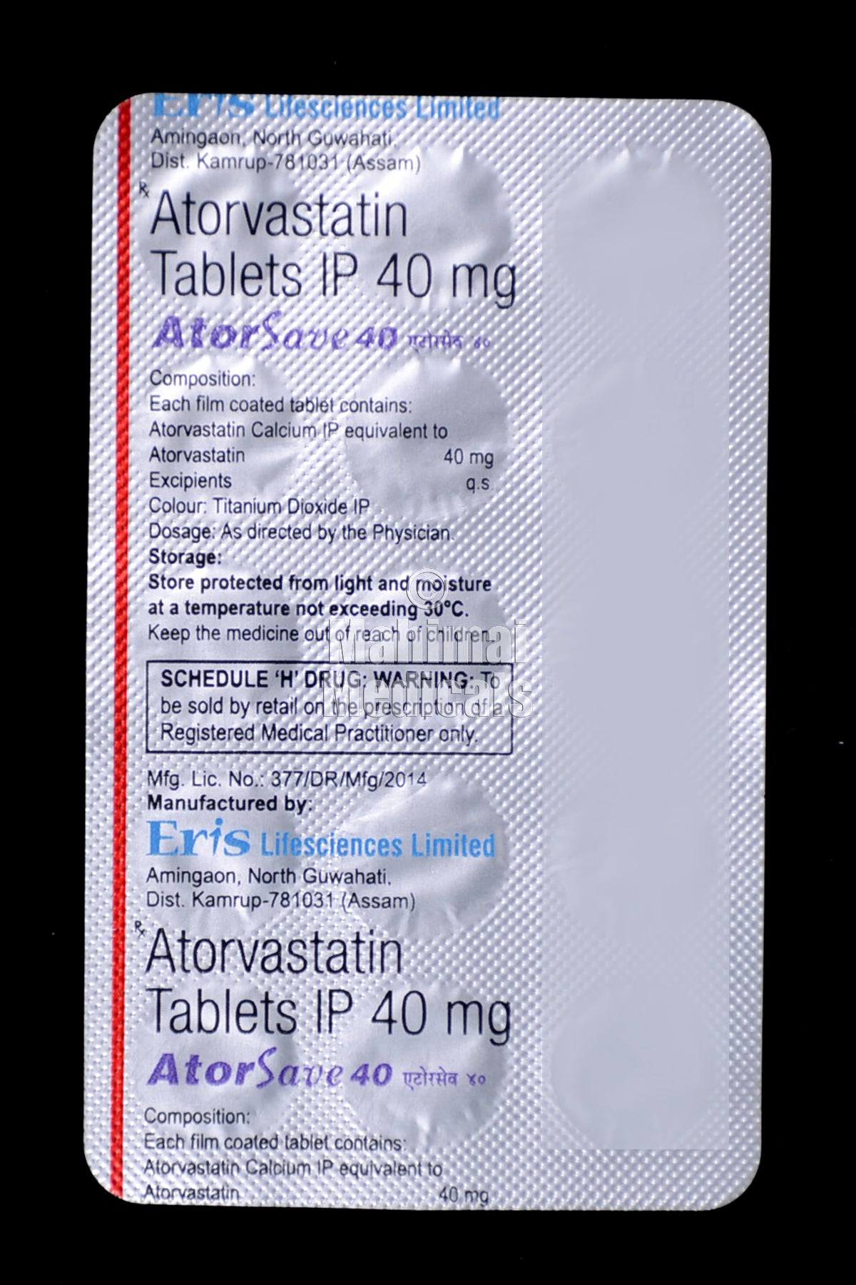 Atorsave 40 MG Tablet