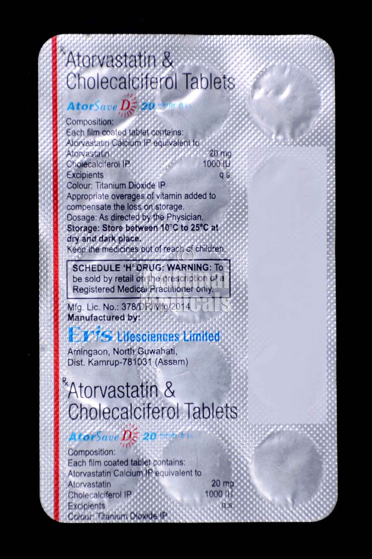 Atorsave D 20 Tablet
