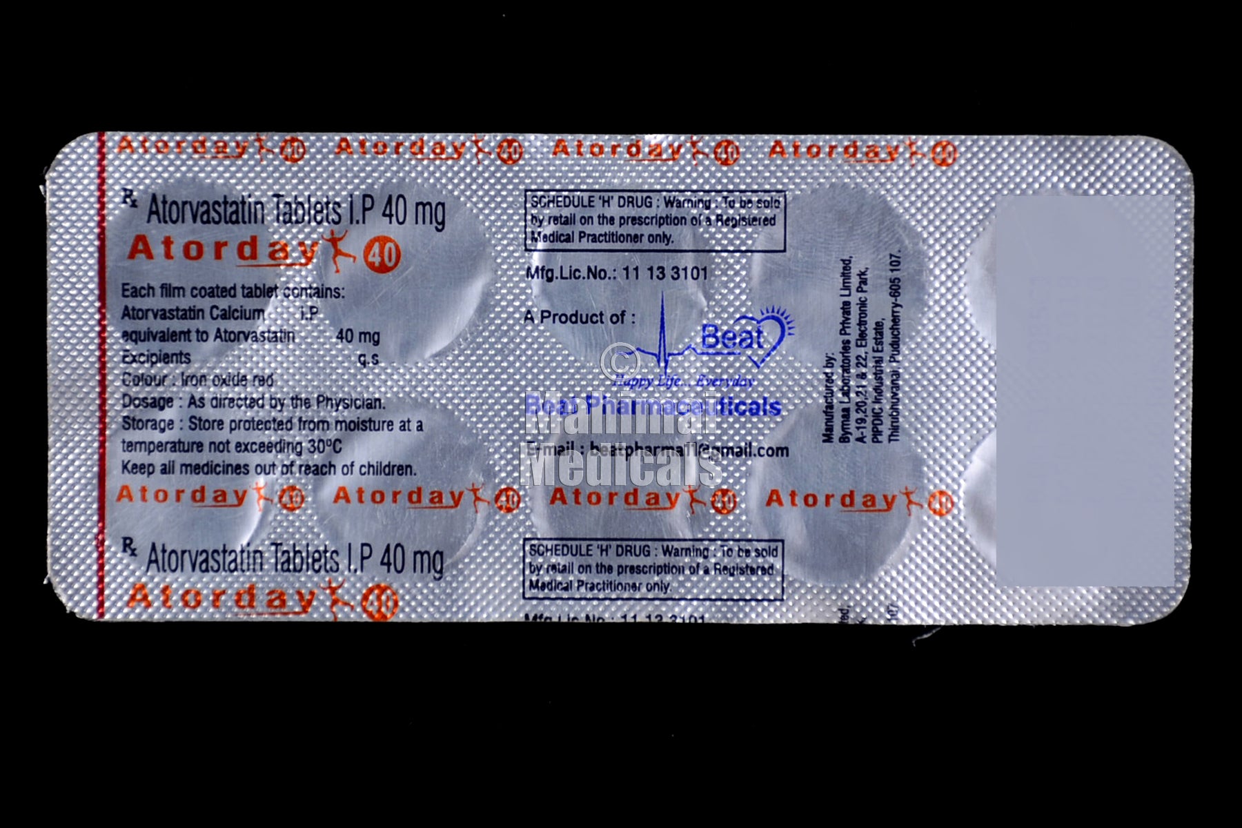 Atorday 40 Tablet