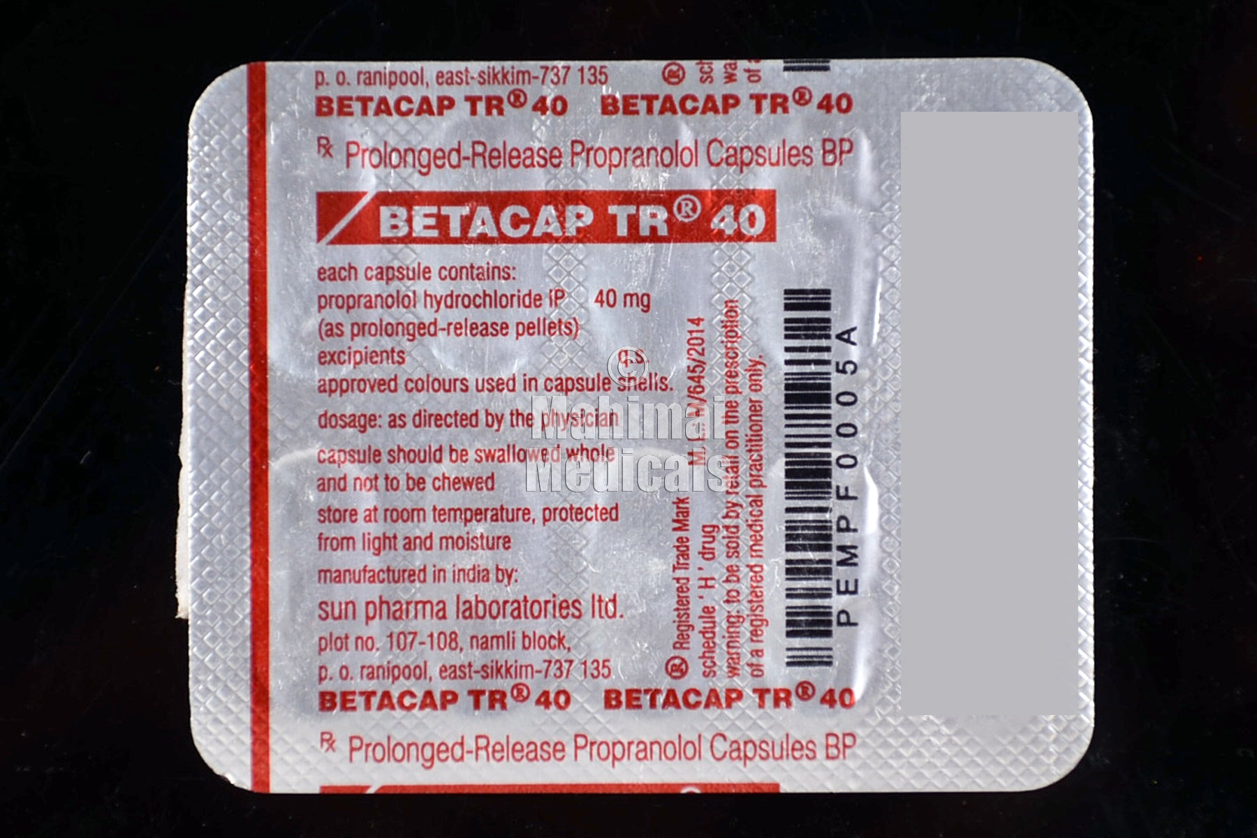 Betacap 40 MG Capsule TR