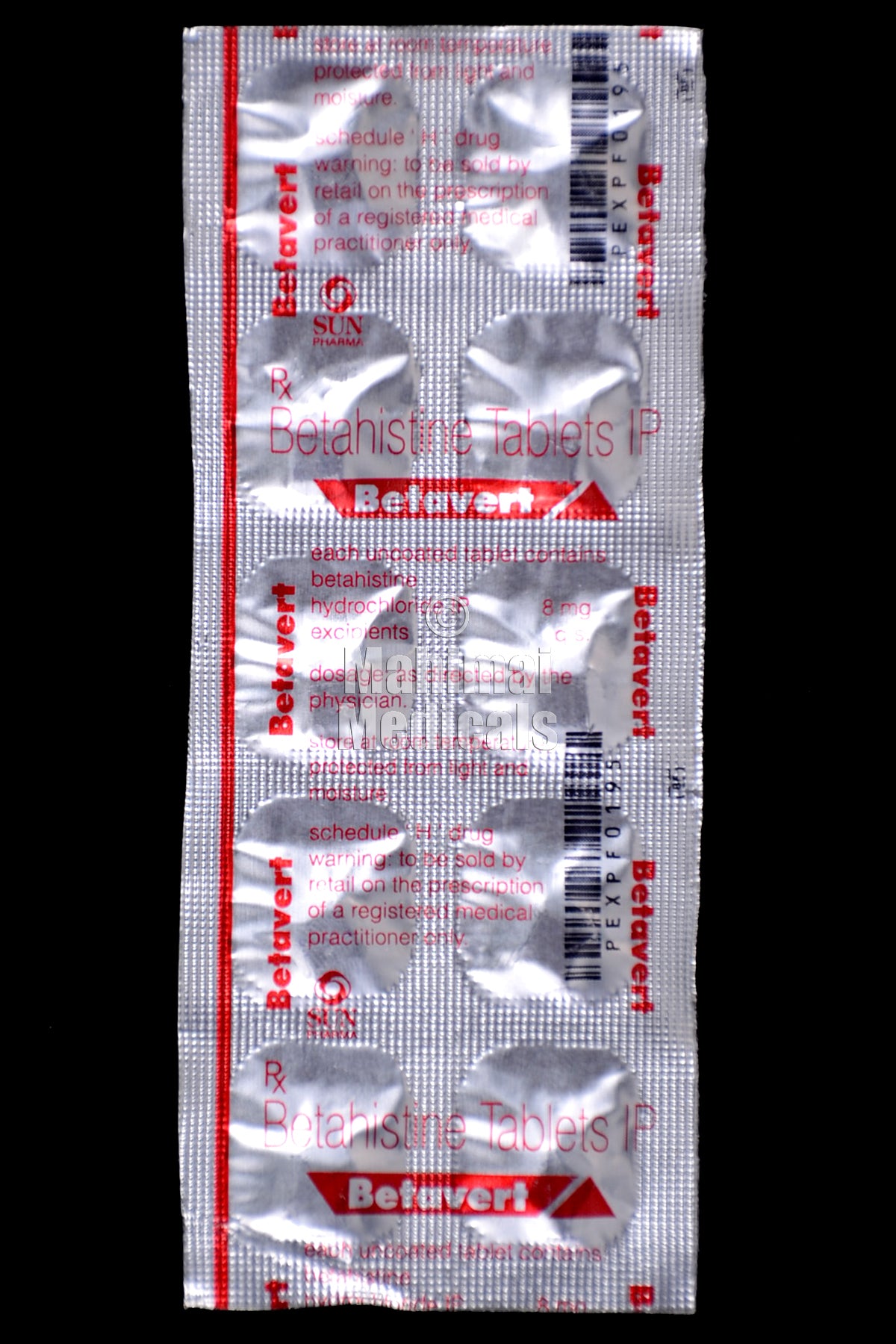 Betavert 8 MG Tablet