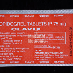 Clavix 75 MG Tablet