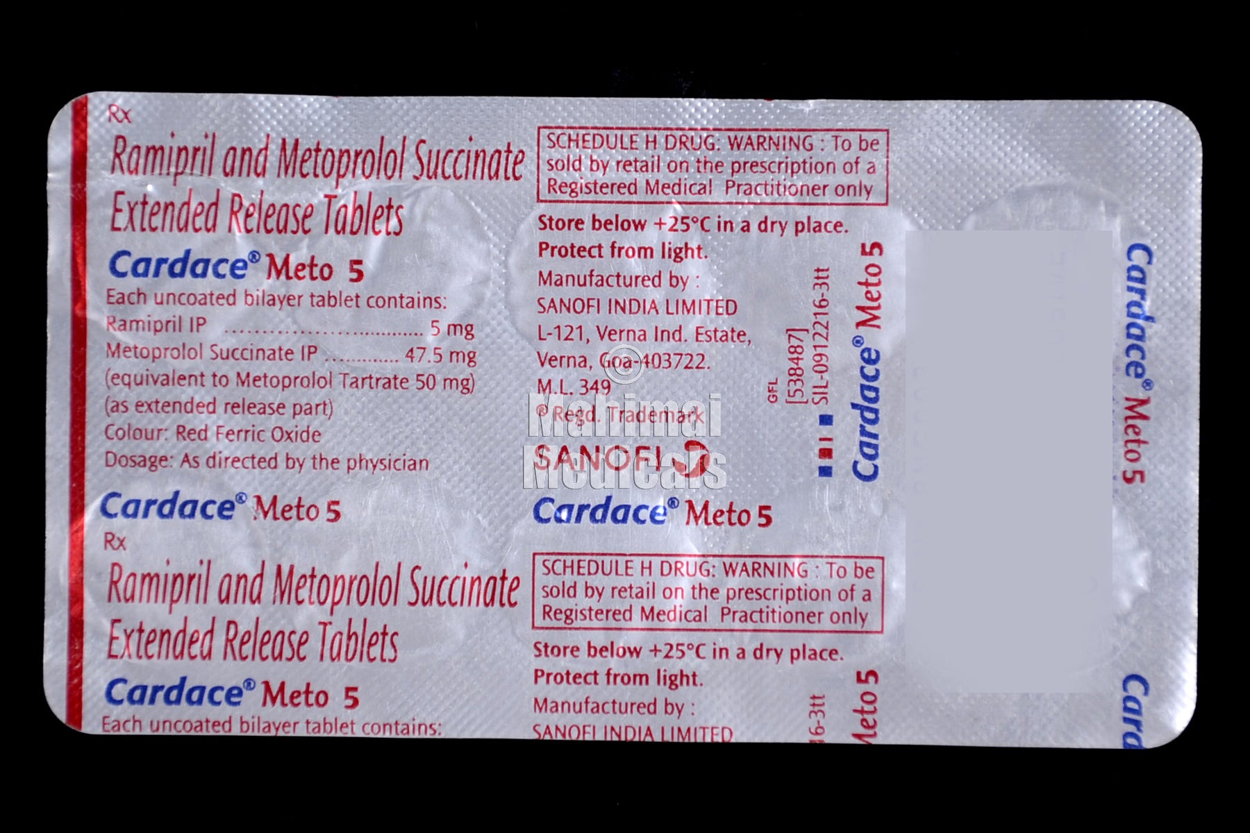 Cardace MEto 5 Tablet