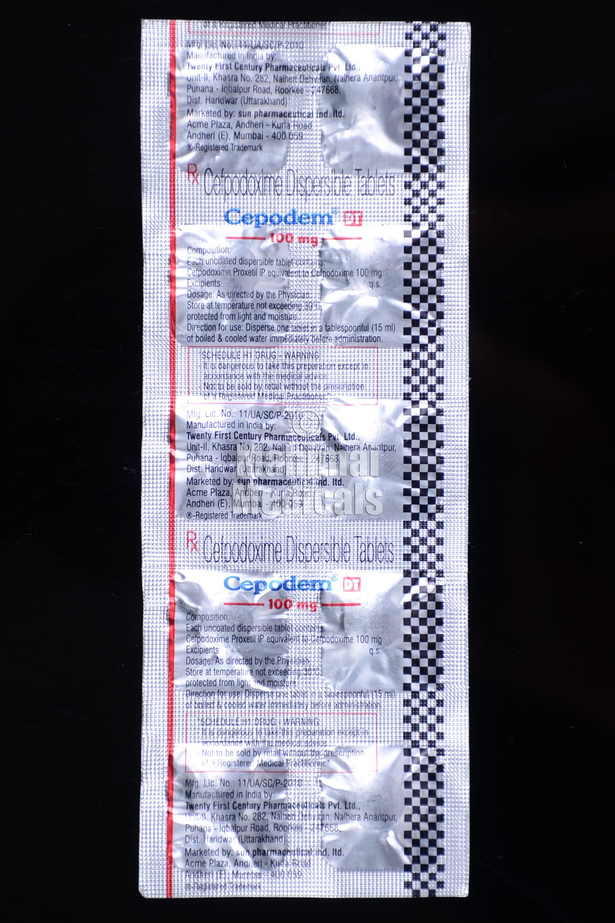 Cepodem DT 100 mg Tablet