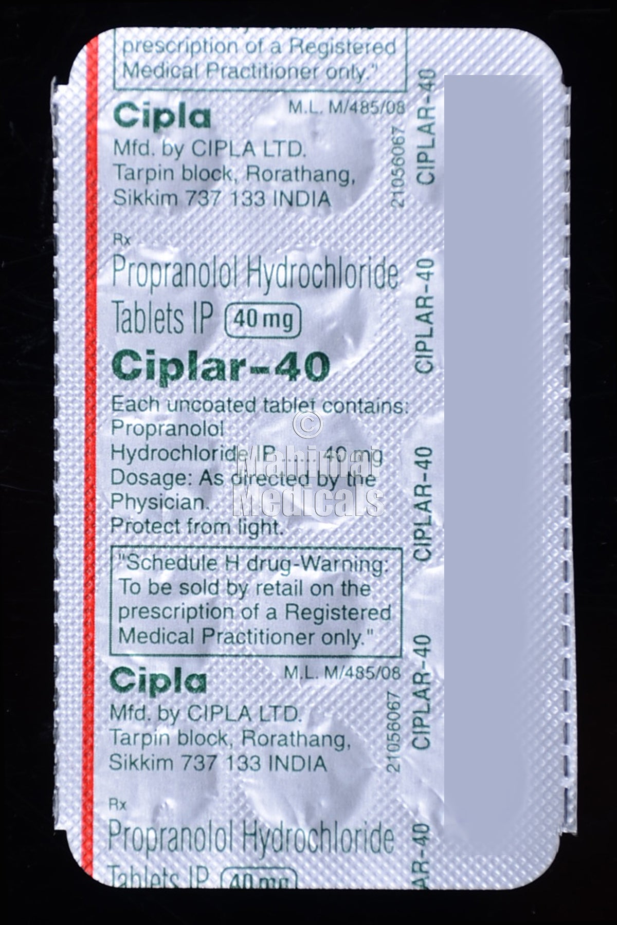 Ciplar 40 MG Tablet