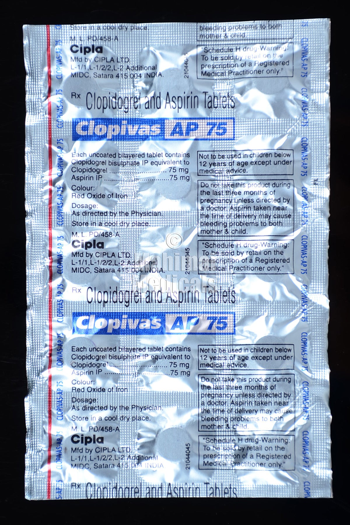 Clopivas AP 75 Tablet