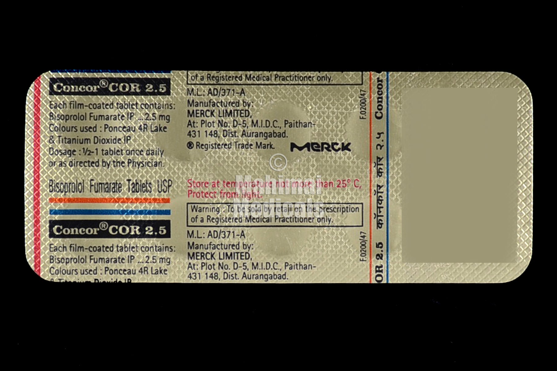 Concor Cor 2.5 MG Tablet