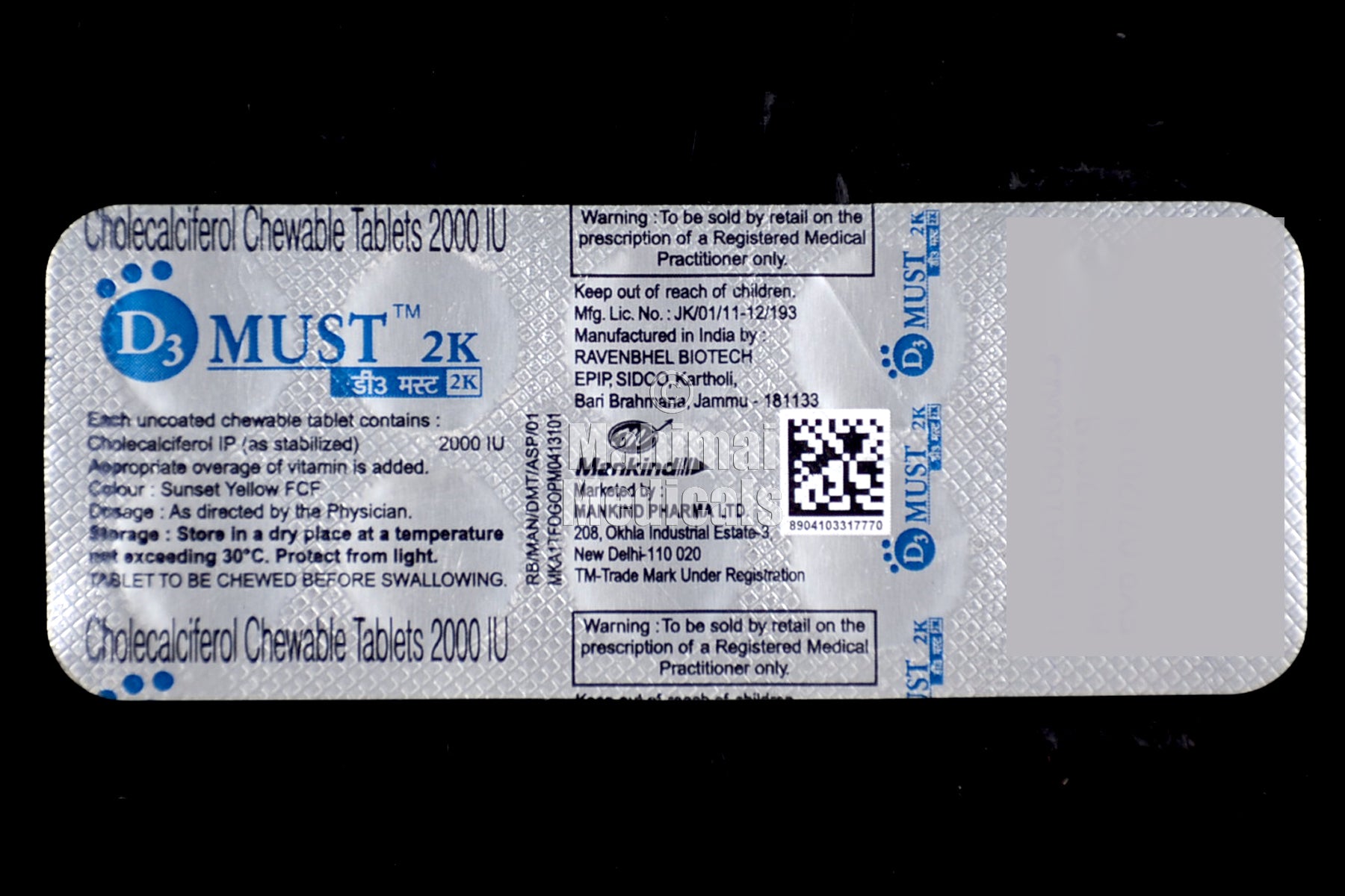 D3 Must 2000 IU Tablet