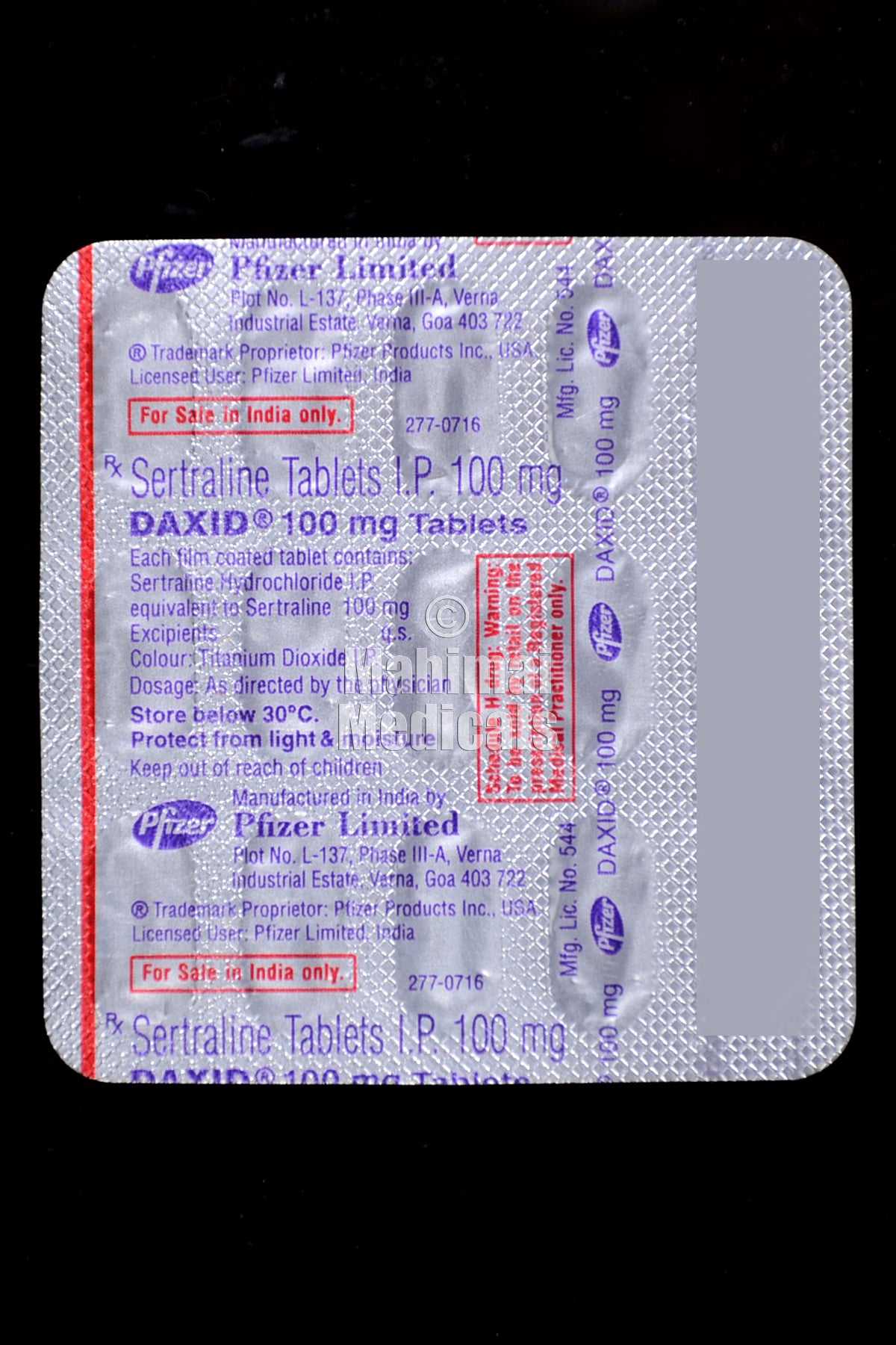 Daxid 100 MG Tablet