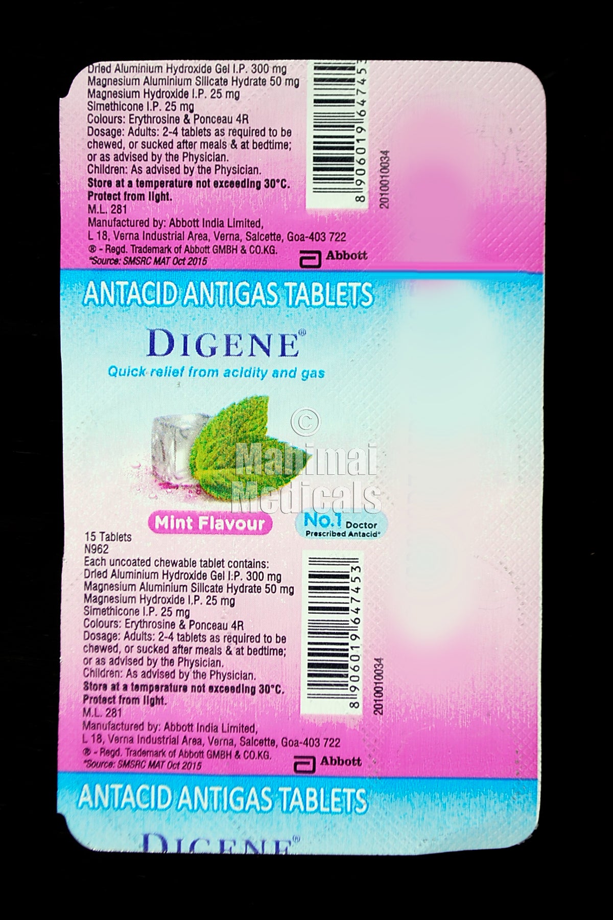 DIGENE mint flv Tablet