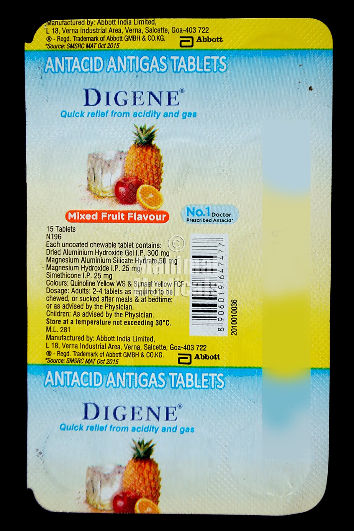 DIGENE mixed fruit flv Tablet