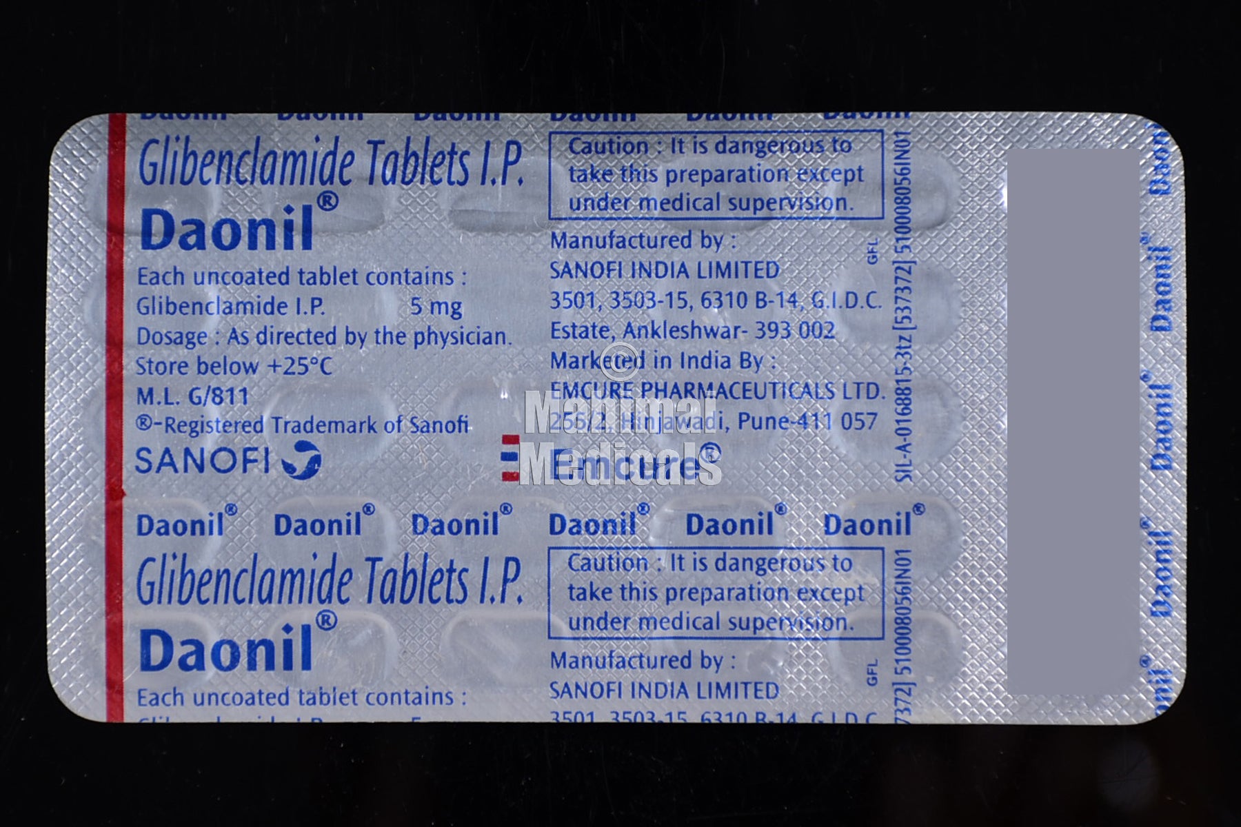 Daonil 5 MG Tablet