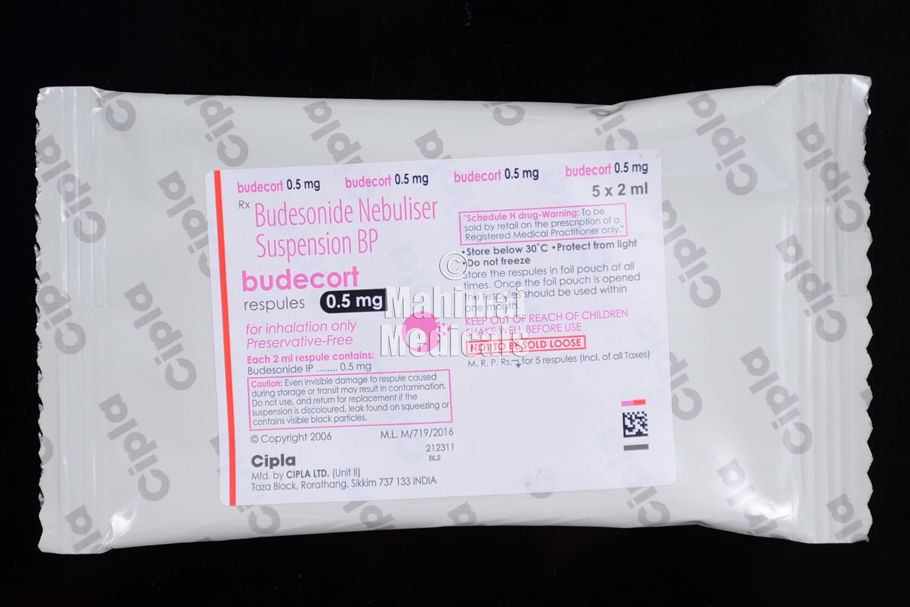 Budecort 0.5 MG Respules