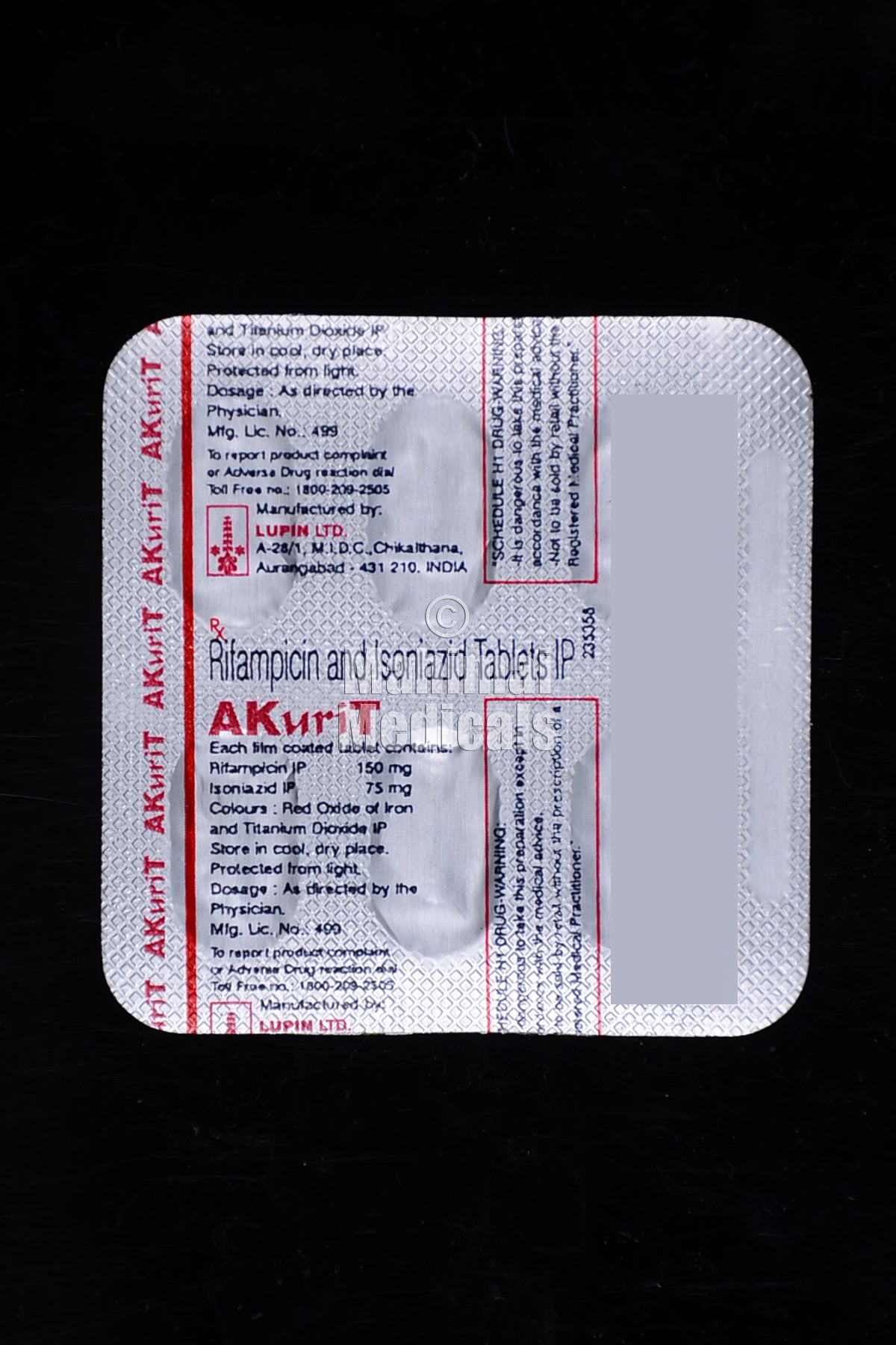 Akurit 150 Mg/75 Mg Tablet