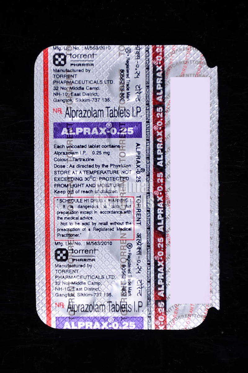 Alprazolam 0.25mg Cost