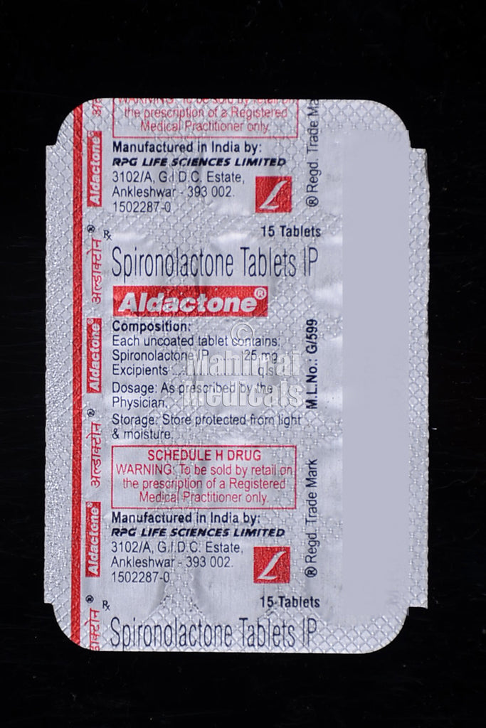 aldactone 25 mg 20 tablet