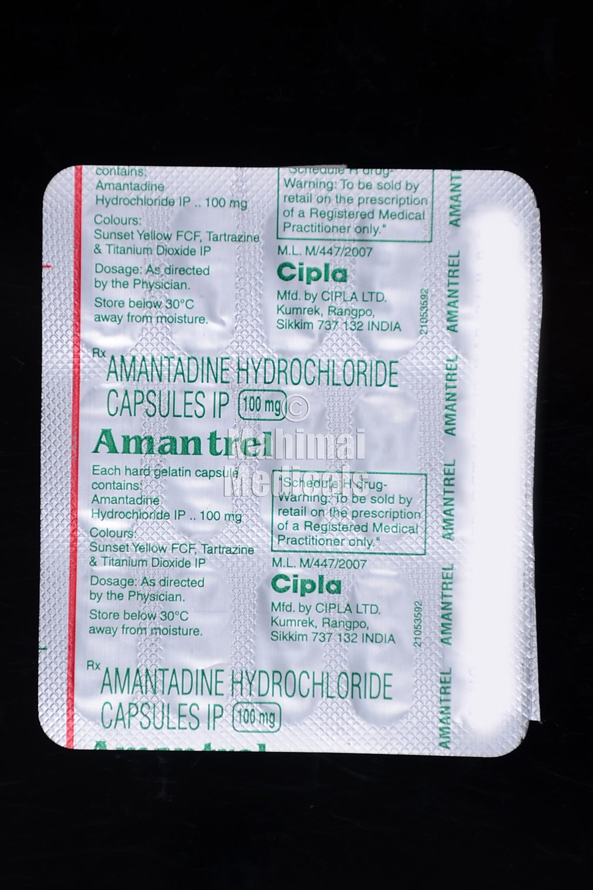 Amantrel 100 mg Capsule