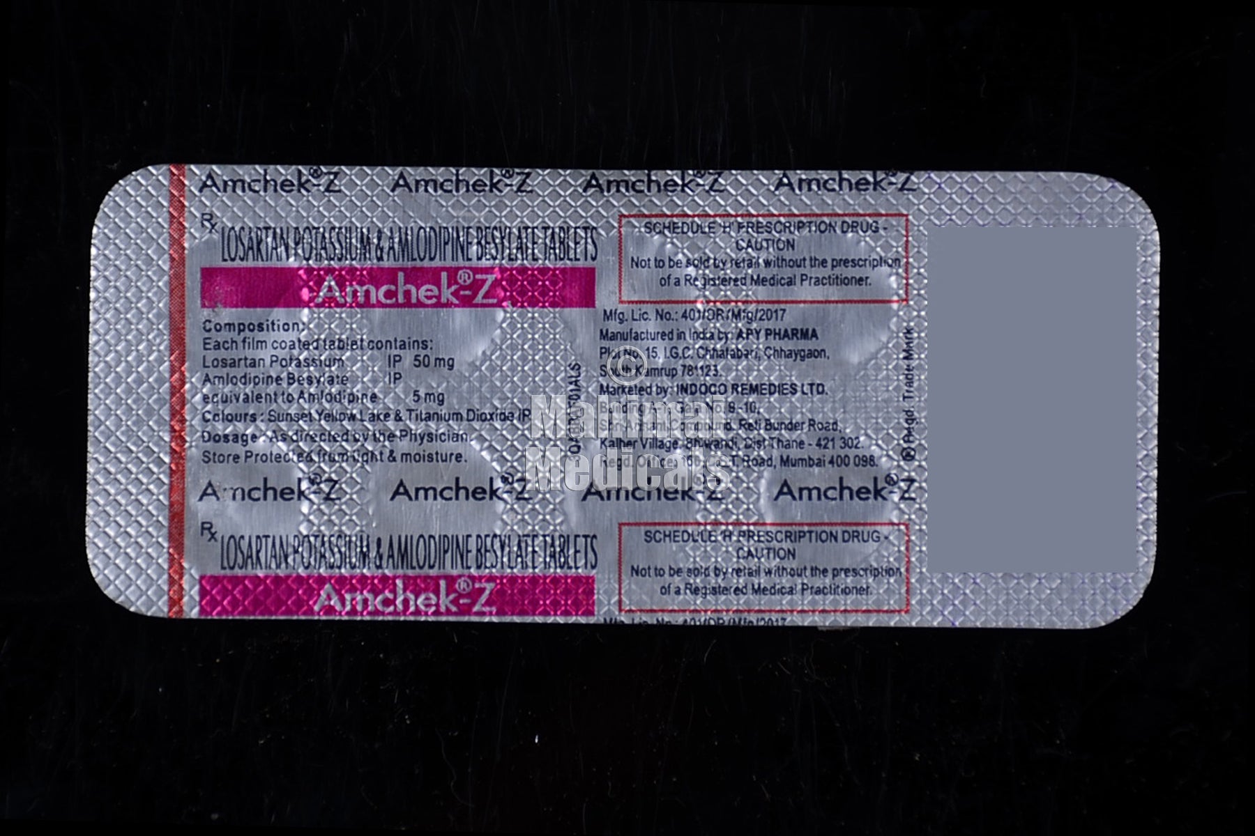 Amchek Z (5/50 mg) Tablet