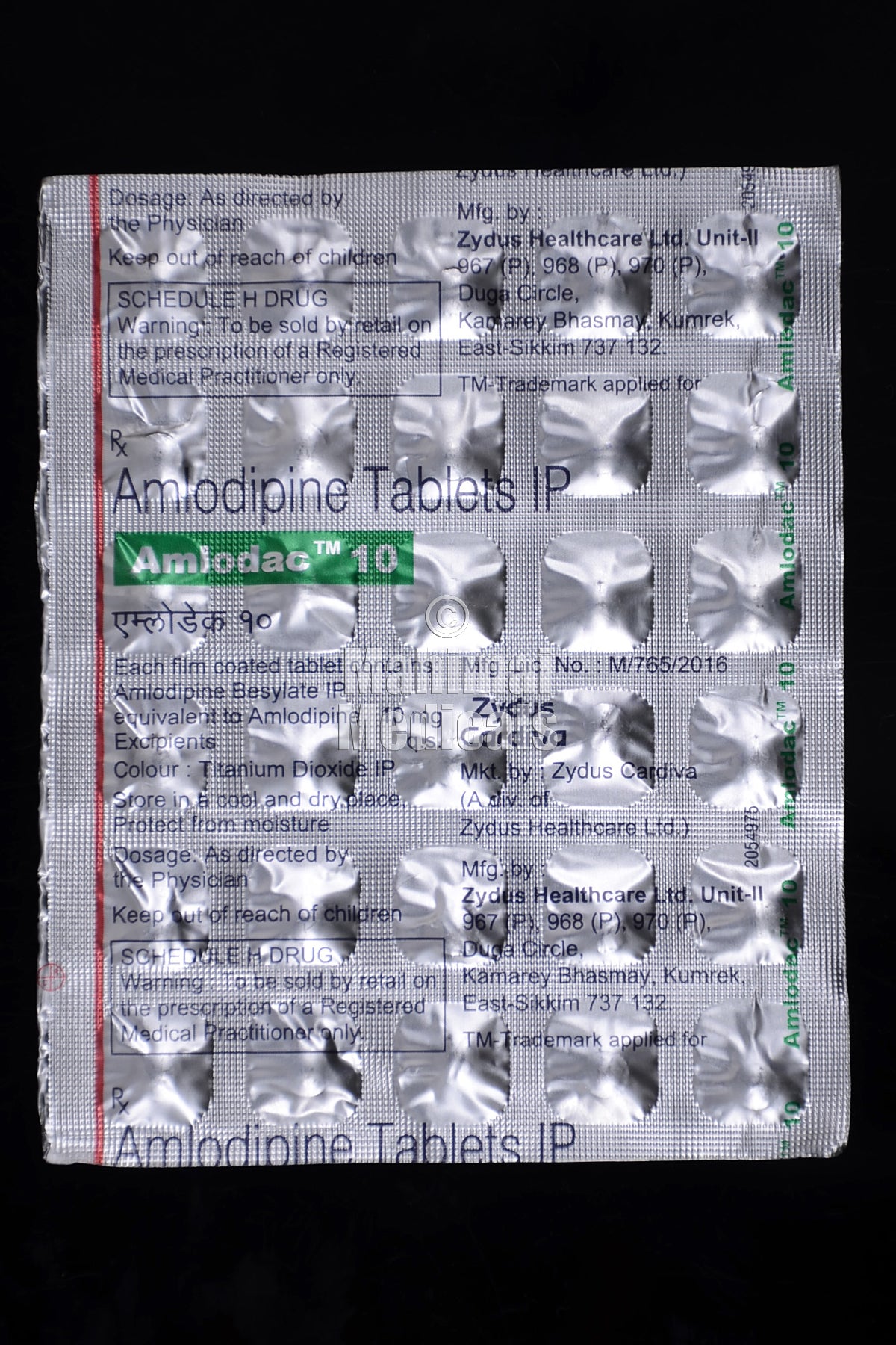 Amlodac 10 MG Tablet