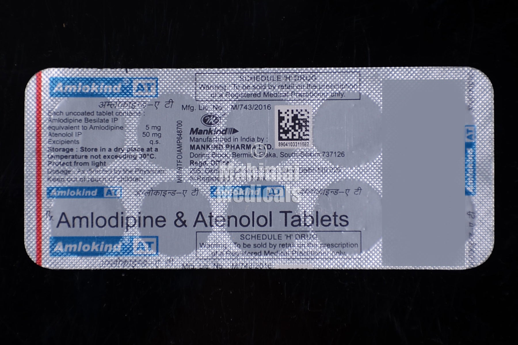 Amlokind-At (5/50 mg) Tablet