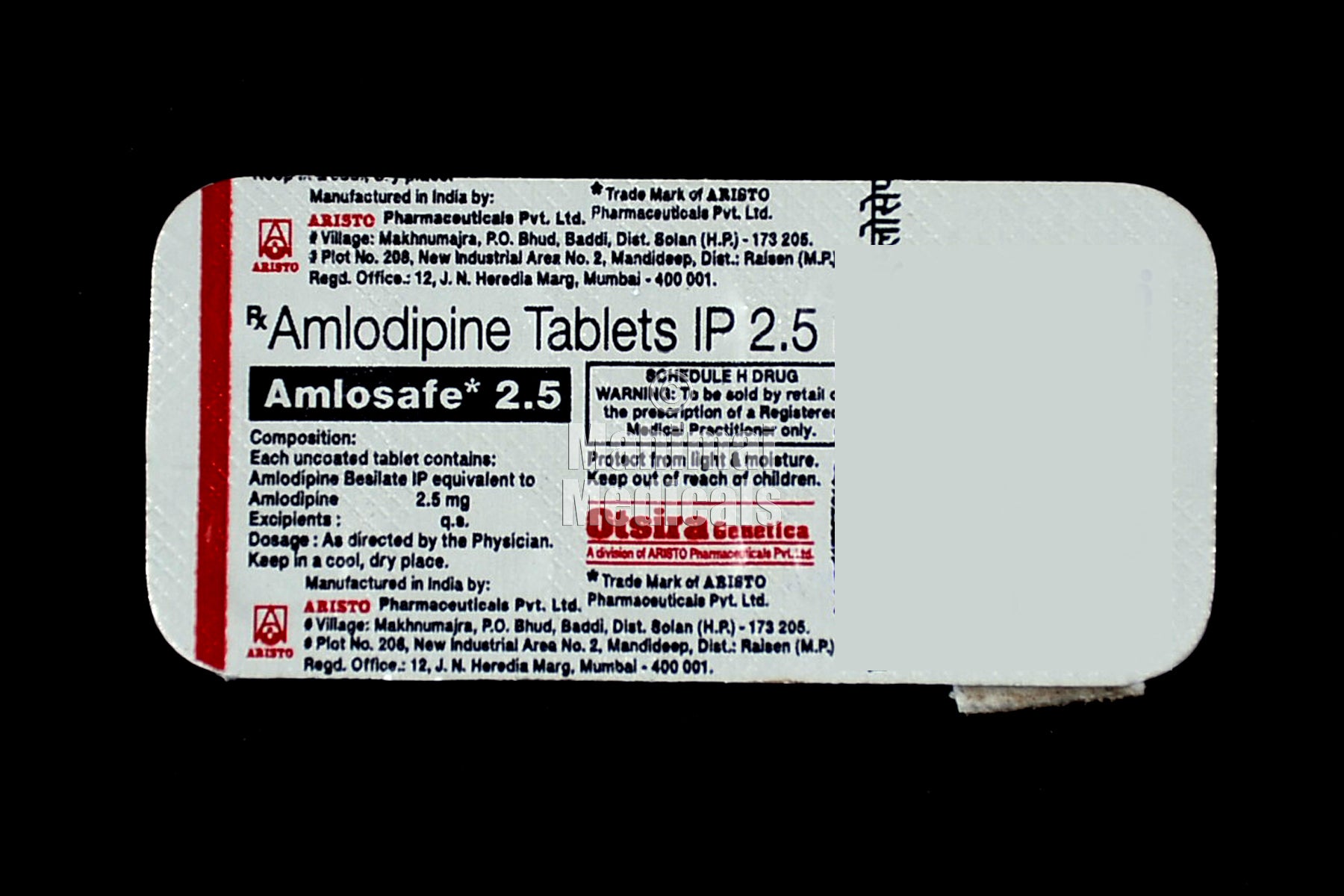 Amlosafe 2.5 MG Tablet