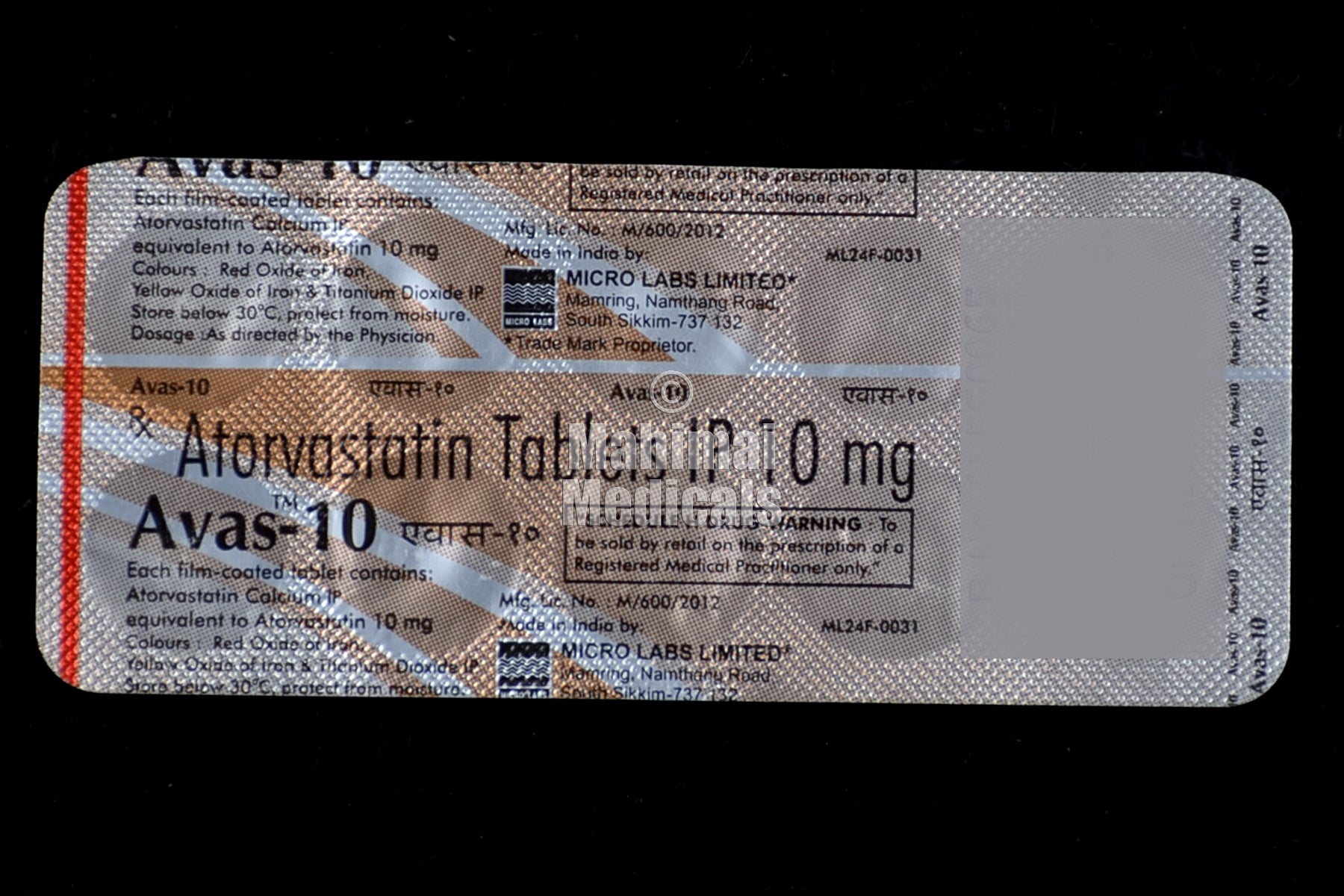 Avas 10 MG Tablet