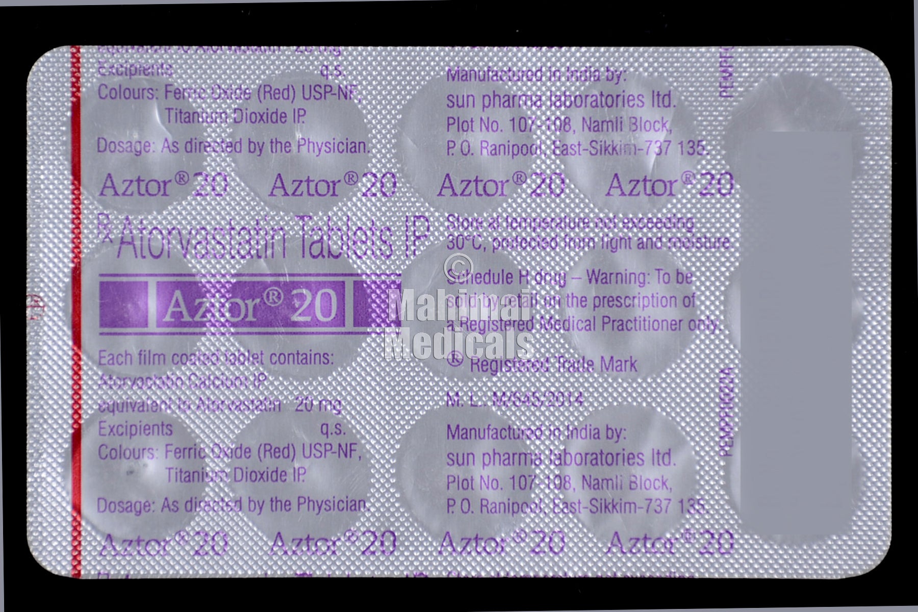 Aztor 20 MG Tablet