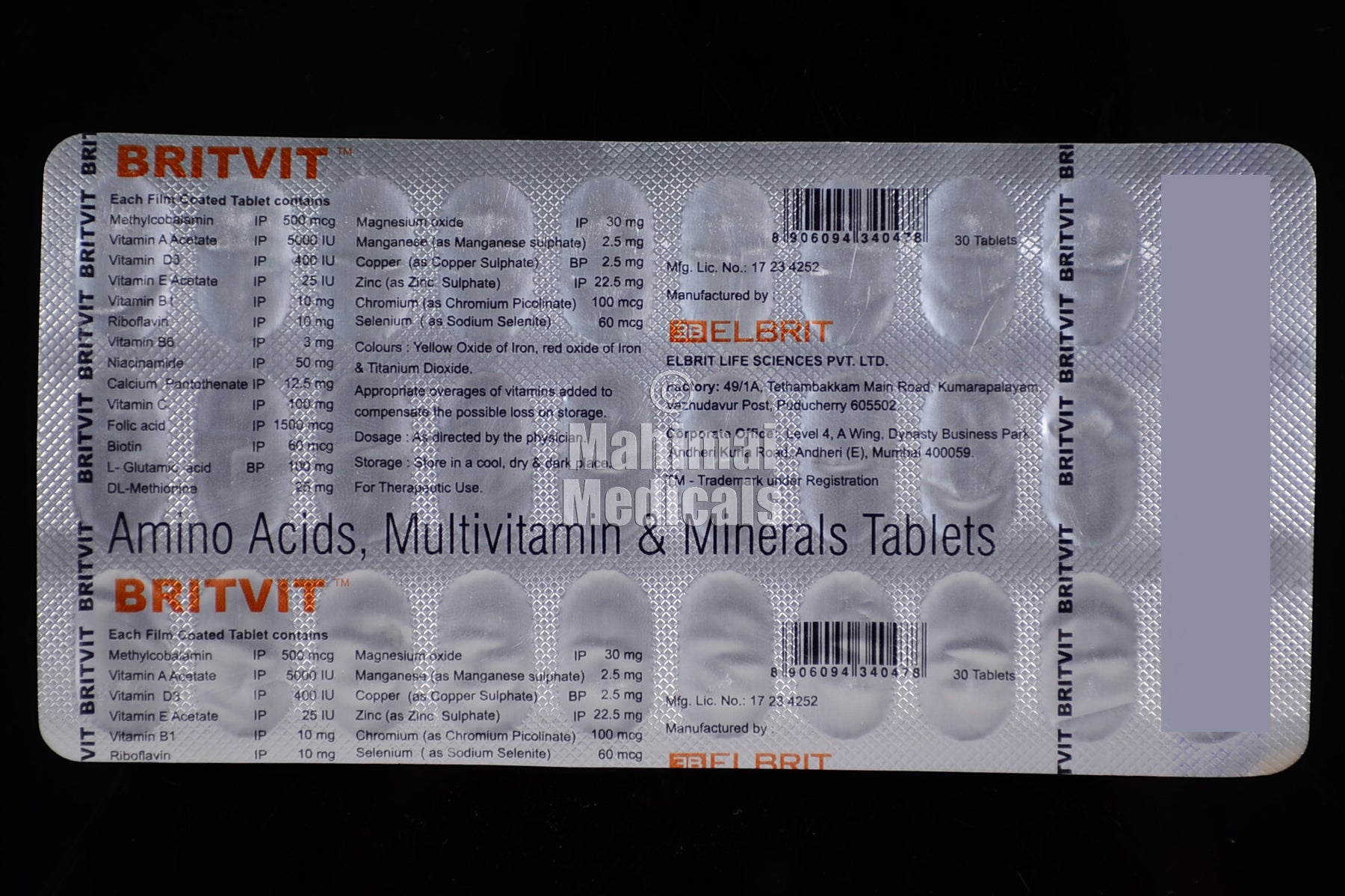 BRITVIT Tablet