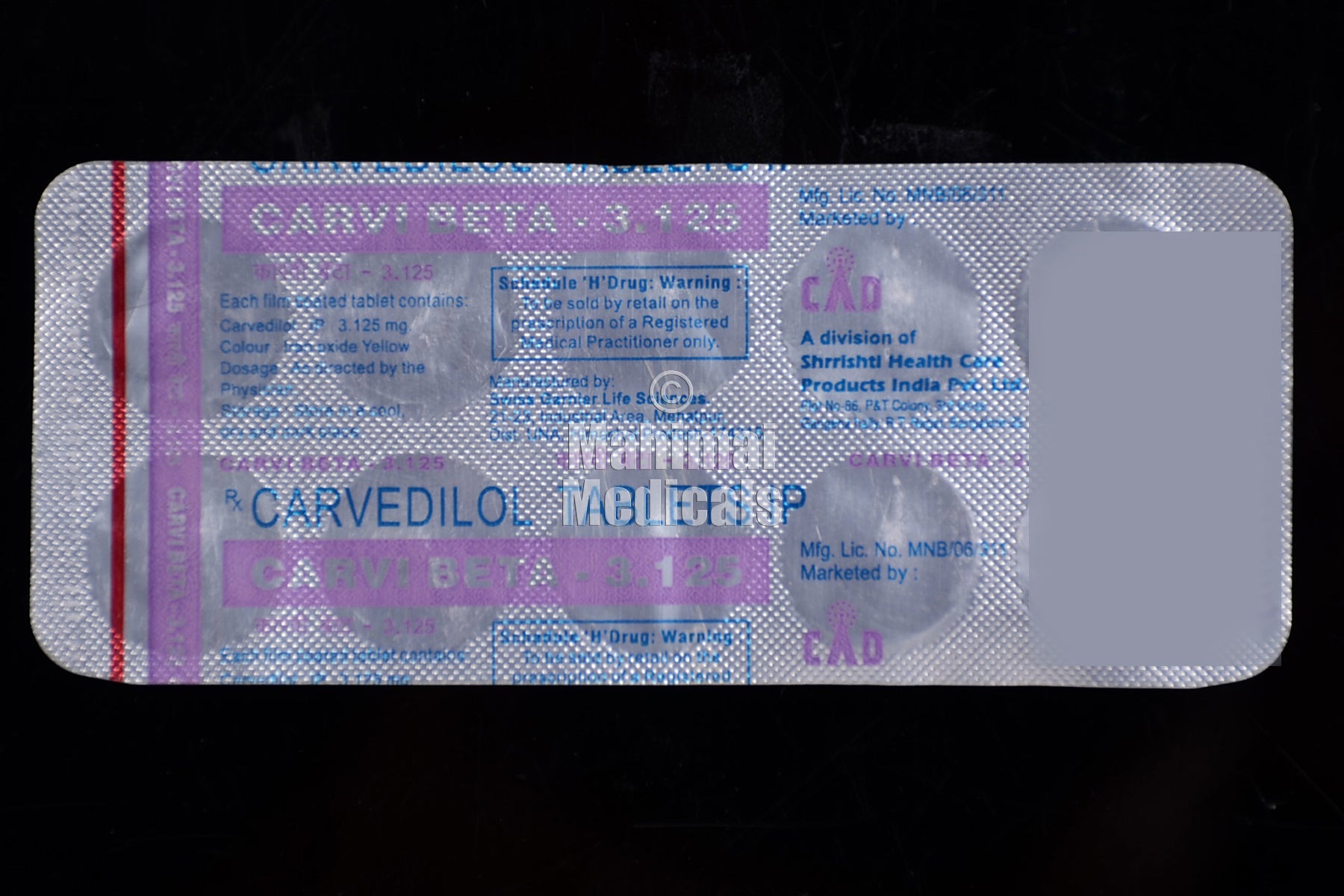 Carvibeta 3.125 MG Tablet