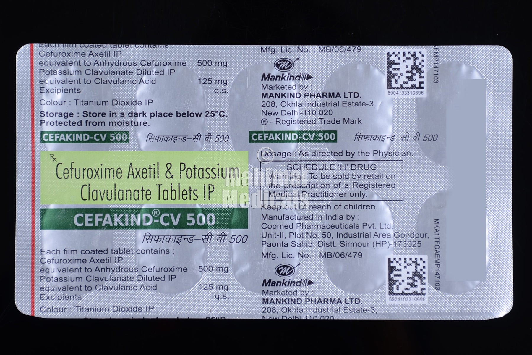 Cefakind CV (500/125 mg) Tablet