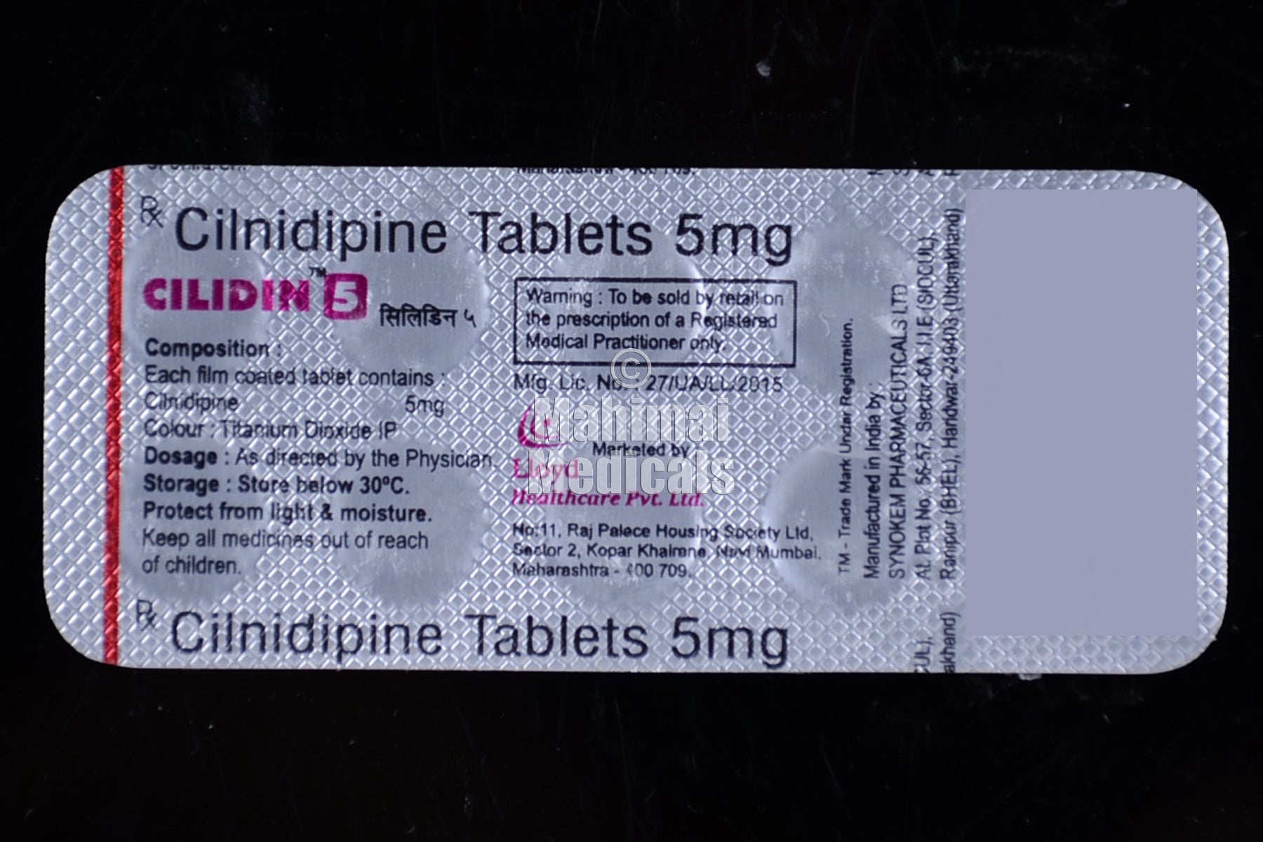 Cilidin 5 mg Tablet