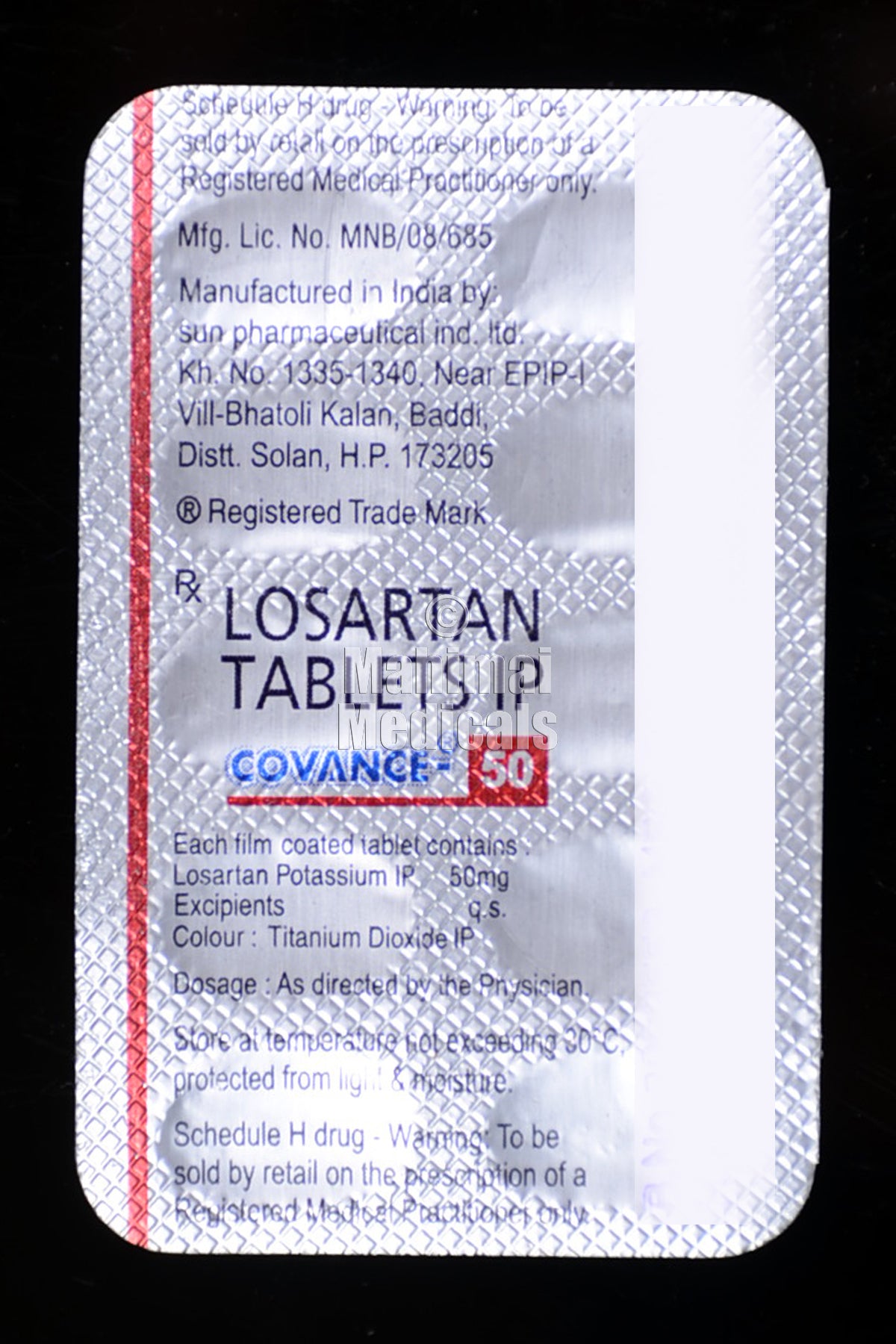 Covance 50 MG Tablet