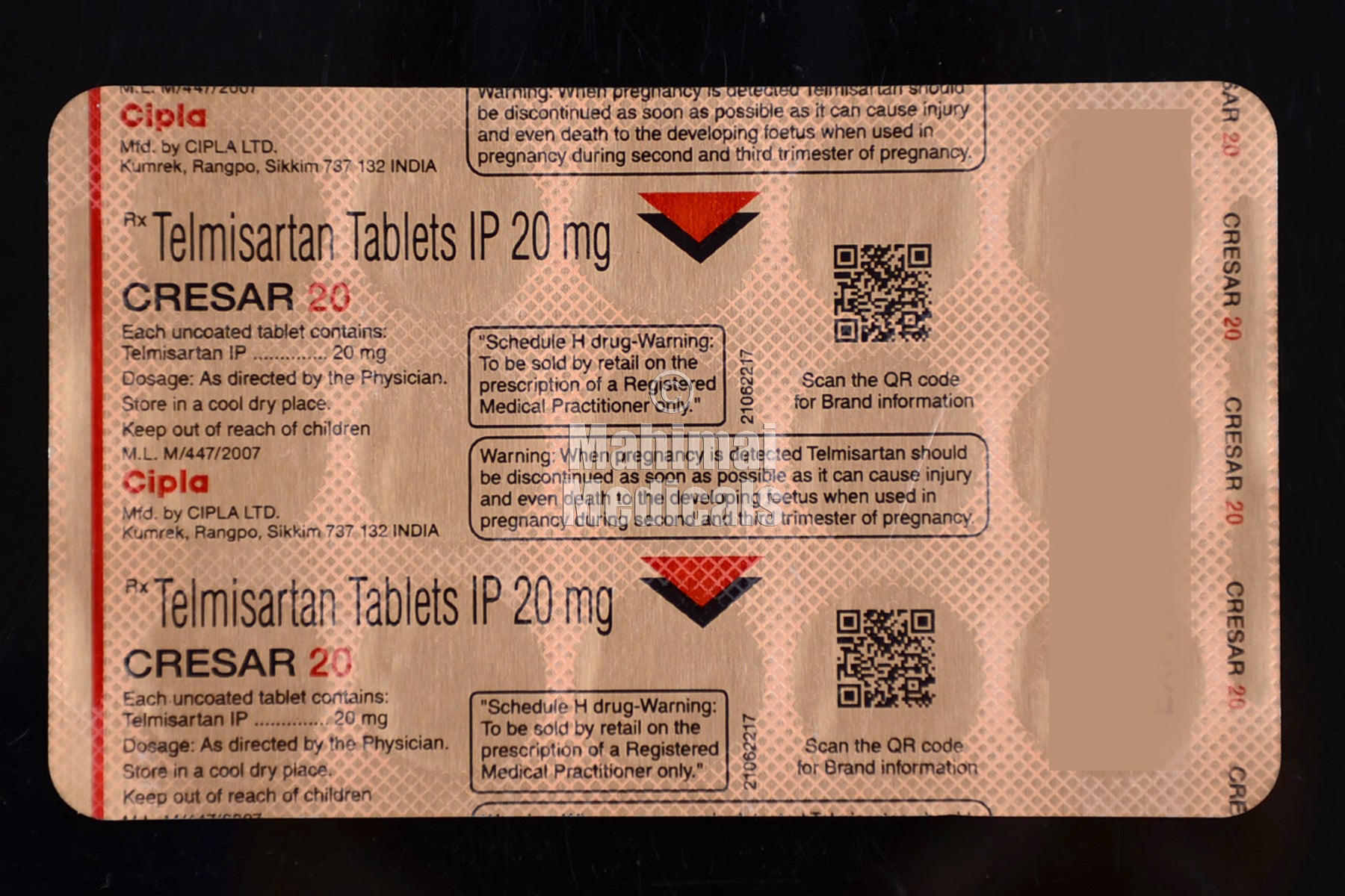 Cresar 20 MG Tablet