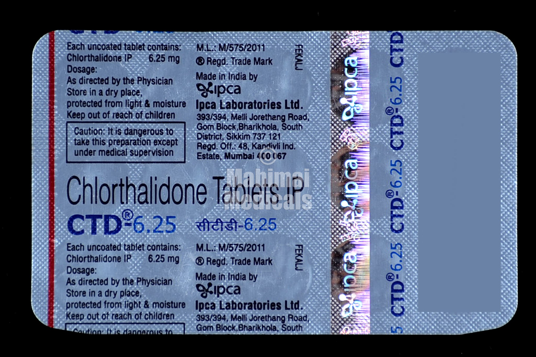 Ctd 6.25 mg Tablet