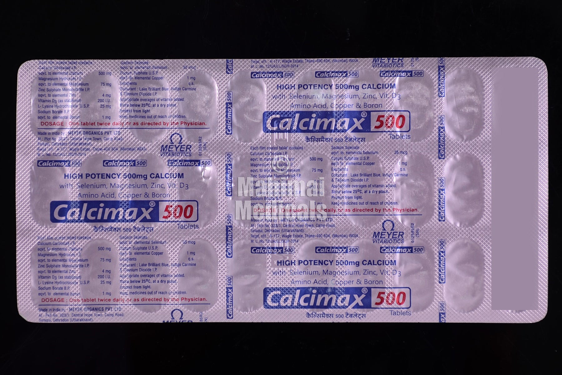 Information about Calcimax 500 Tablet