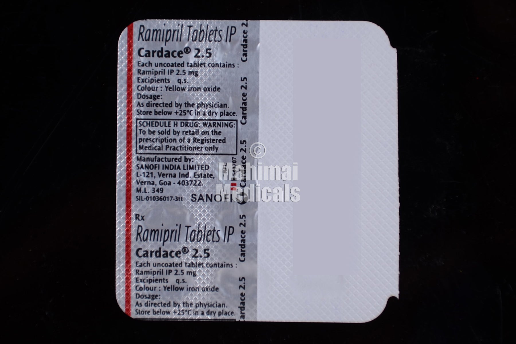 Cardace 2.5 MG Tablet