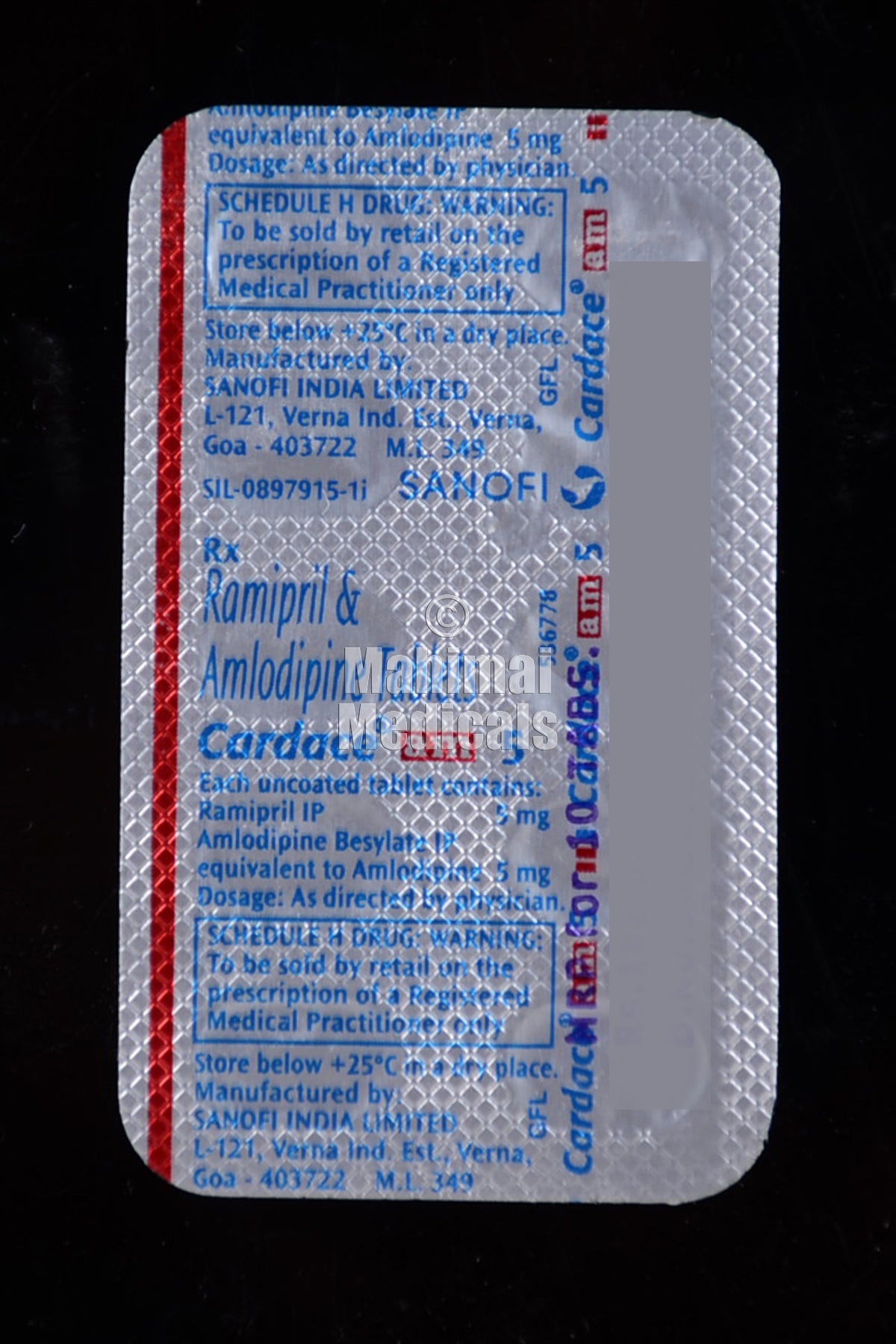 Cardace Am (5/5 mg) Tablet