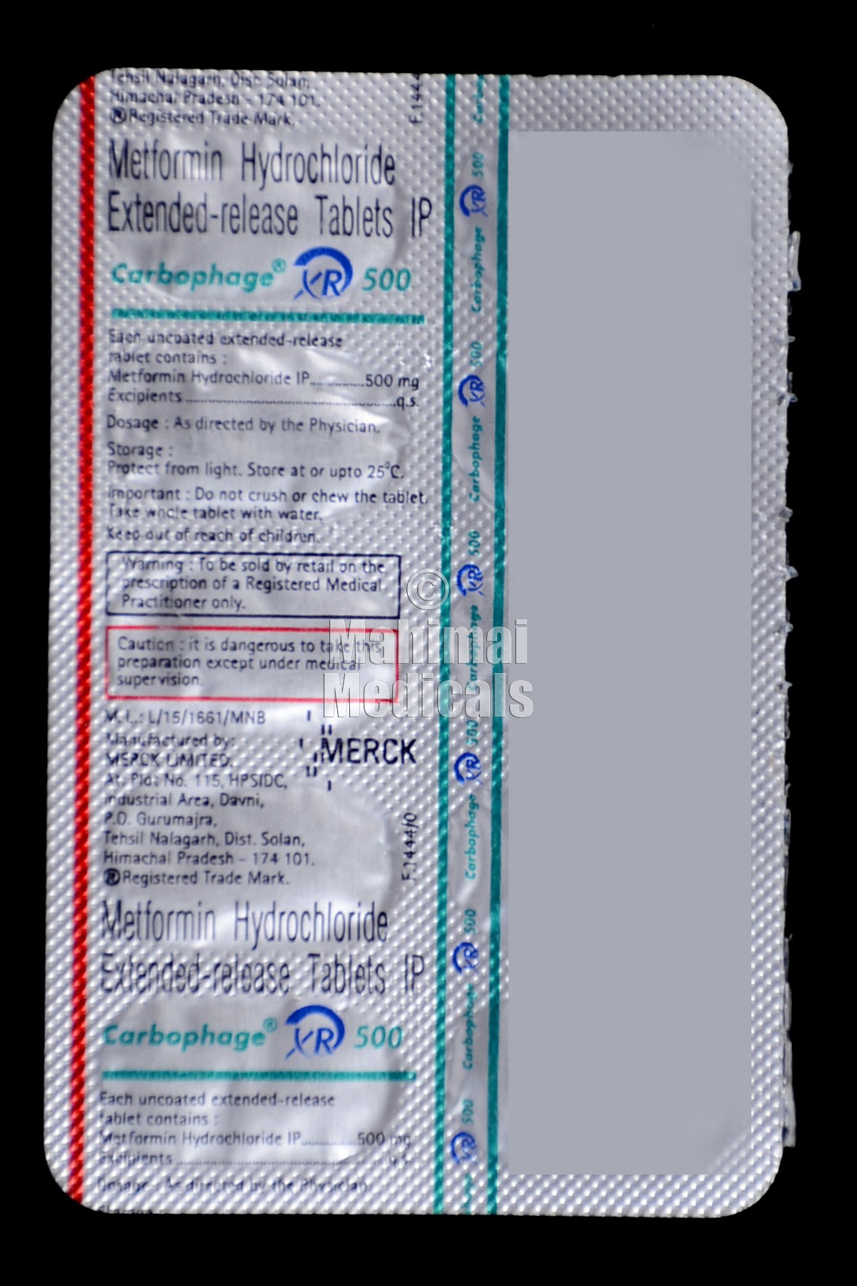 Carbophage 500 MG Tablet XR