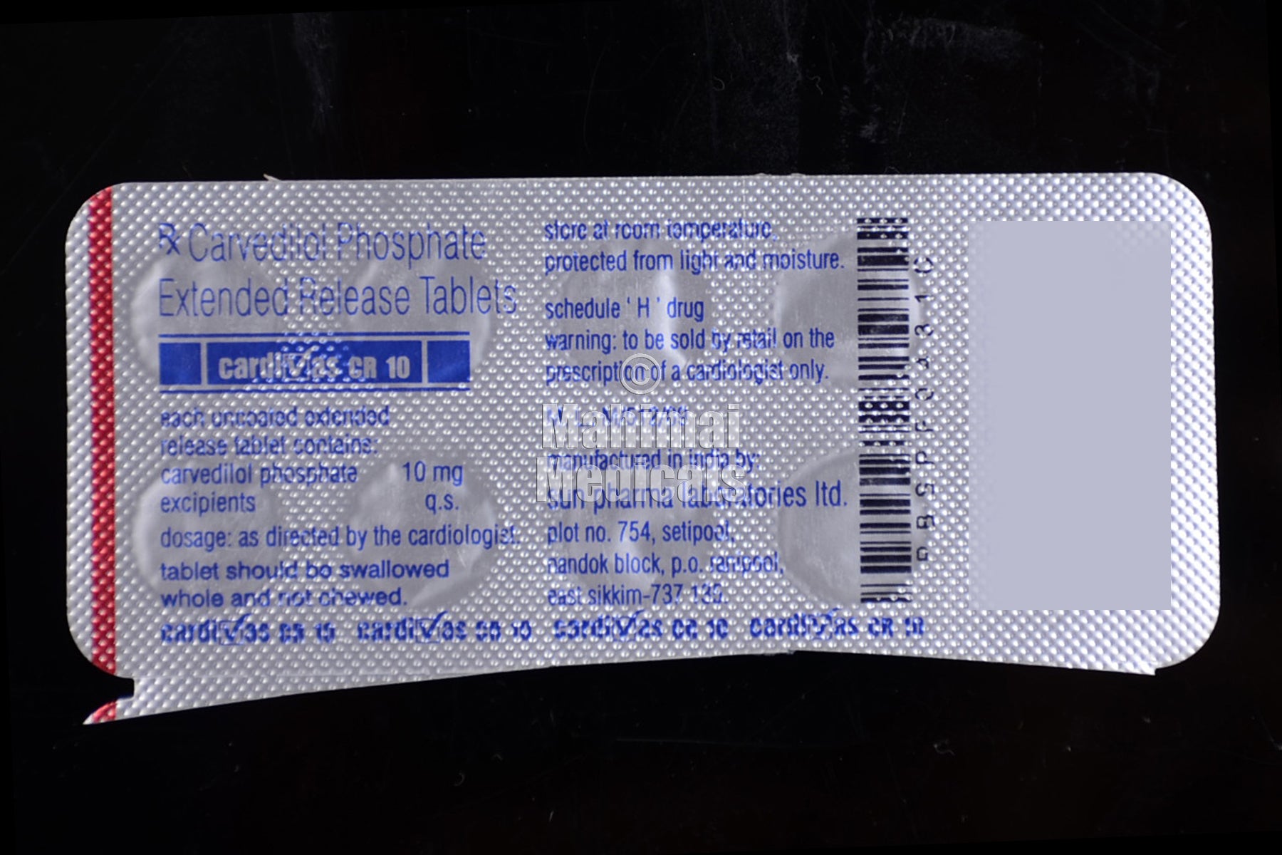 Cardivas Cr 10Mg Tablet