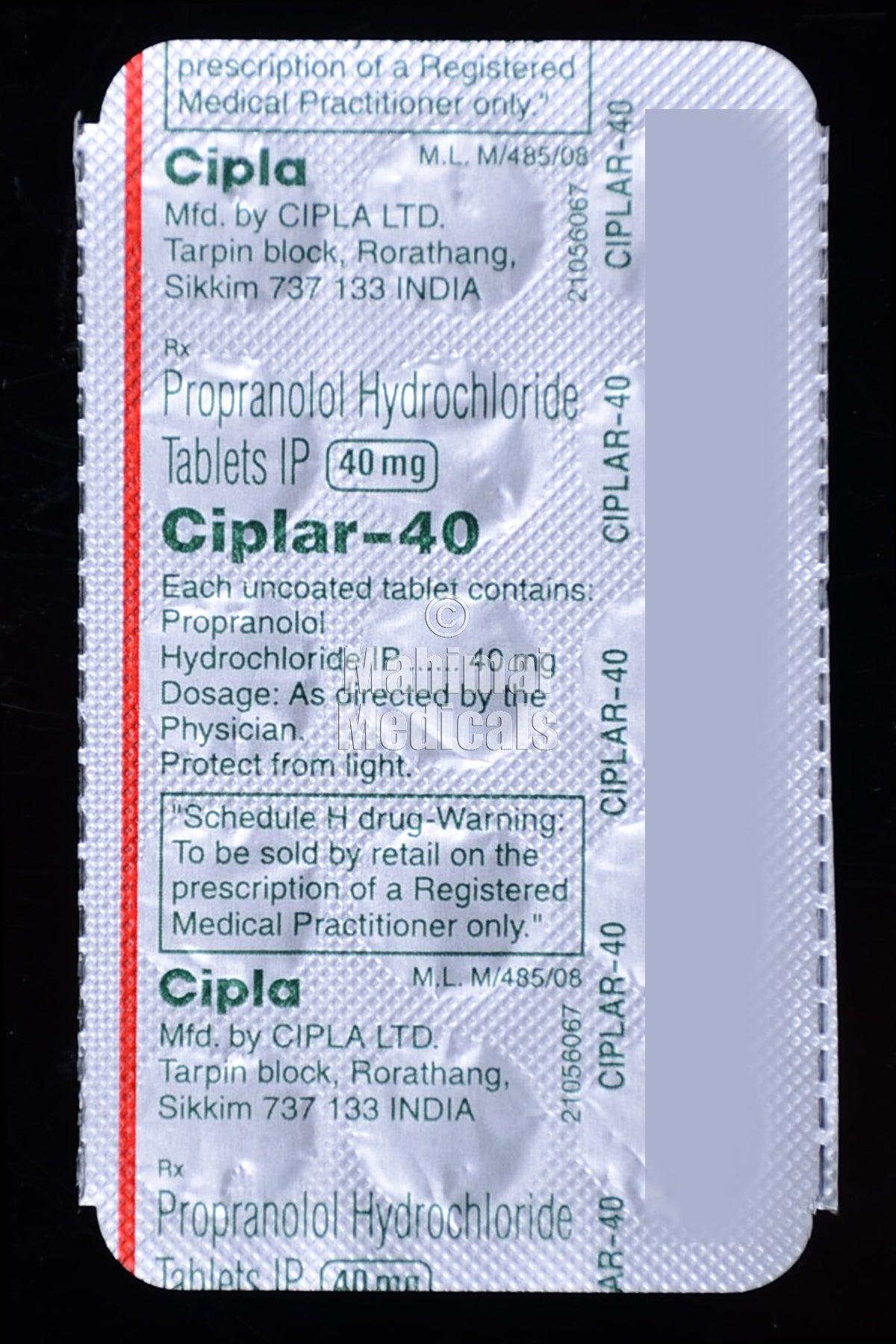 Ciplar 40 MG Tablet - Uses, Dosage, Side Effects, Price